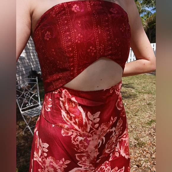 NEW Free People Juliet bandeau strapless cutout wide leg jumpsuit festival SMALL - Picture 12 of 12